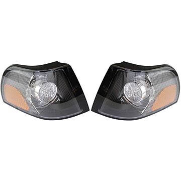 Corner lamp zwart base USA Links en rechts set V70 S70 knipperlicht richtingaanwijzer stadslicht