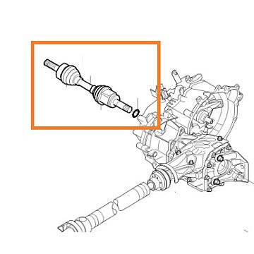 Aandrijfas ruil links xc70 3.2 2007 auto