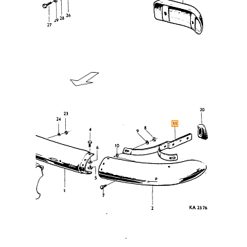 Rubber mat over prop.as Achter