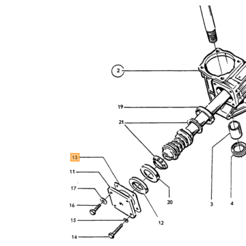 Idler Arm Spoorstang Montage LHD Volvo Amazon - P1800 '62-'66 gereviseerd
