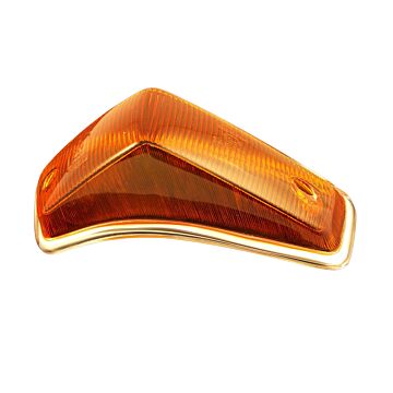 Glas knipperlicht 140 Links -1972 incl chroomrand richtingaanwijzerglas origineel