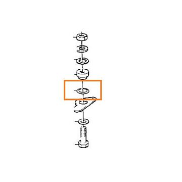 Spacer revet  afstandrevet164 240 140 oa motorkap
