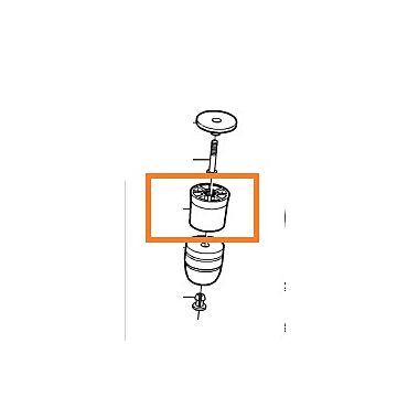 kap Schokbreker stootrubber achteras FWD Volvo 850 - S70 - V70 - C70