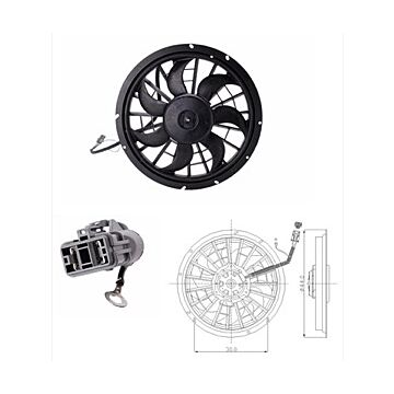 Radiateur koelventlilator fan electrisch 940 1994-1998 voor voertuigen met airconditioning