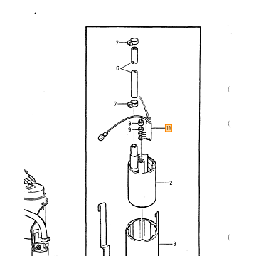 Zender unit  benzine tank Volvo 900 940 960 s90 v90  zie 9438756