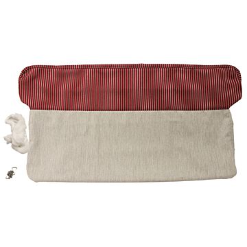 Bekleding PV444 achterbankhoes rug rood/grijs AS-HS 1951-1955 93.107 zie nr 95270