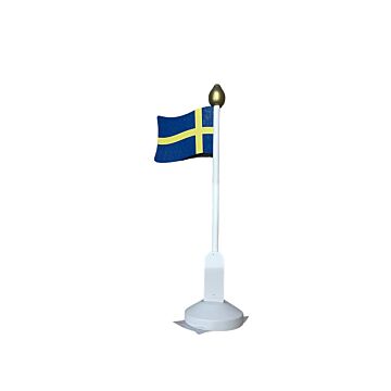 Tafelvlag Sweden Sverige 25cm hoog