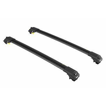 Dakdragers zwart voor aan roofrail/dakrail  Volvo V50 2004-2012 6 max 75kg dakrail  wing vorm  voor weinig windgeruis
