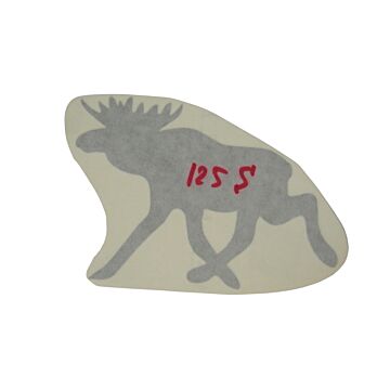 Sticker Eland 125mm zilver