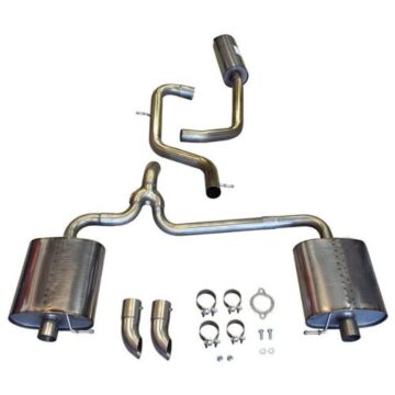 Compleet RVS sportUitlaatsysteem Catback Volvo V70 2.5T 2008-2012 
