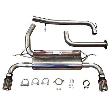 RVS Sportuitlaatsysteem Catback Volvo S40 - V50 T5 zonder Bodykit 2004- vanaf kat. 2WD