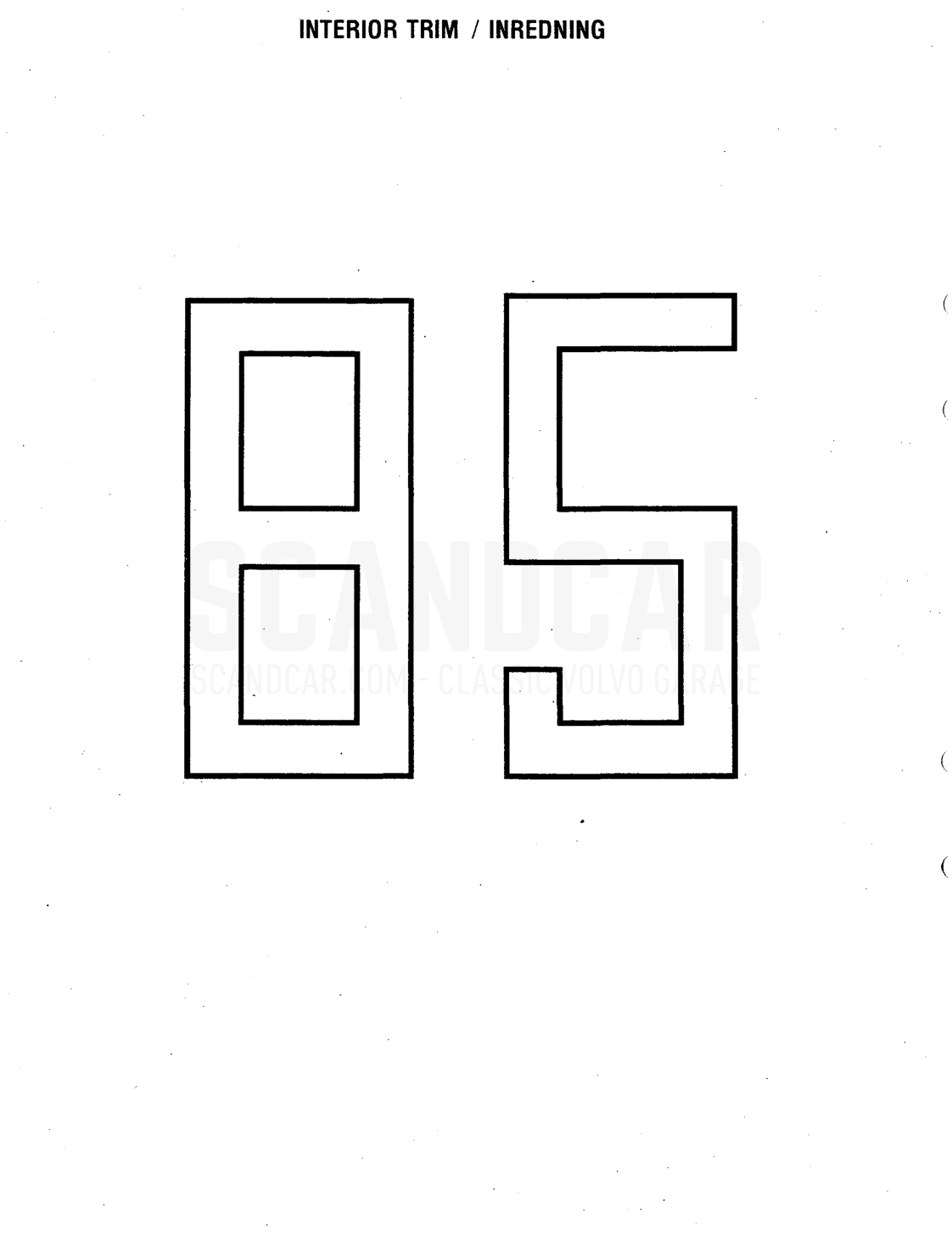 Karrosseri og interiør, side 878 - eksplosionstegning, Volvo 240-serien fra 1988